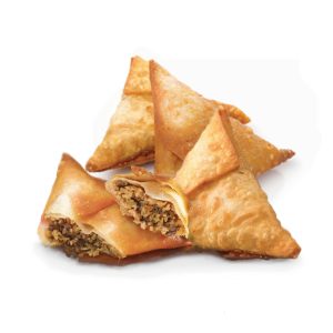 chamucas de carne Sabores do Costume