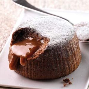 Soufflé Al Cioccolato E Caramello Salato - Bindi